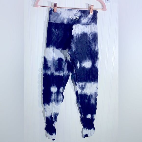 Booty By Brabants CROCO SKIN LEGGINGS Tie Dyed OS one size - Picture 4 of 6